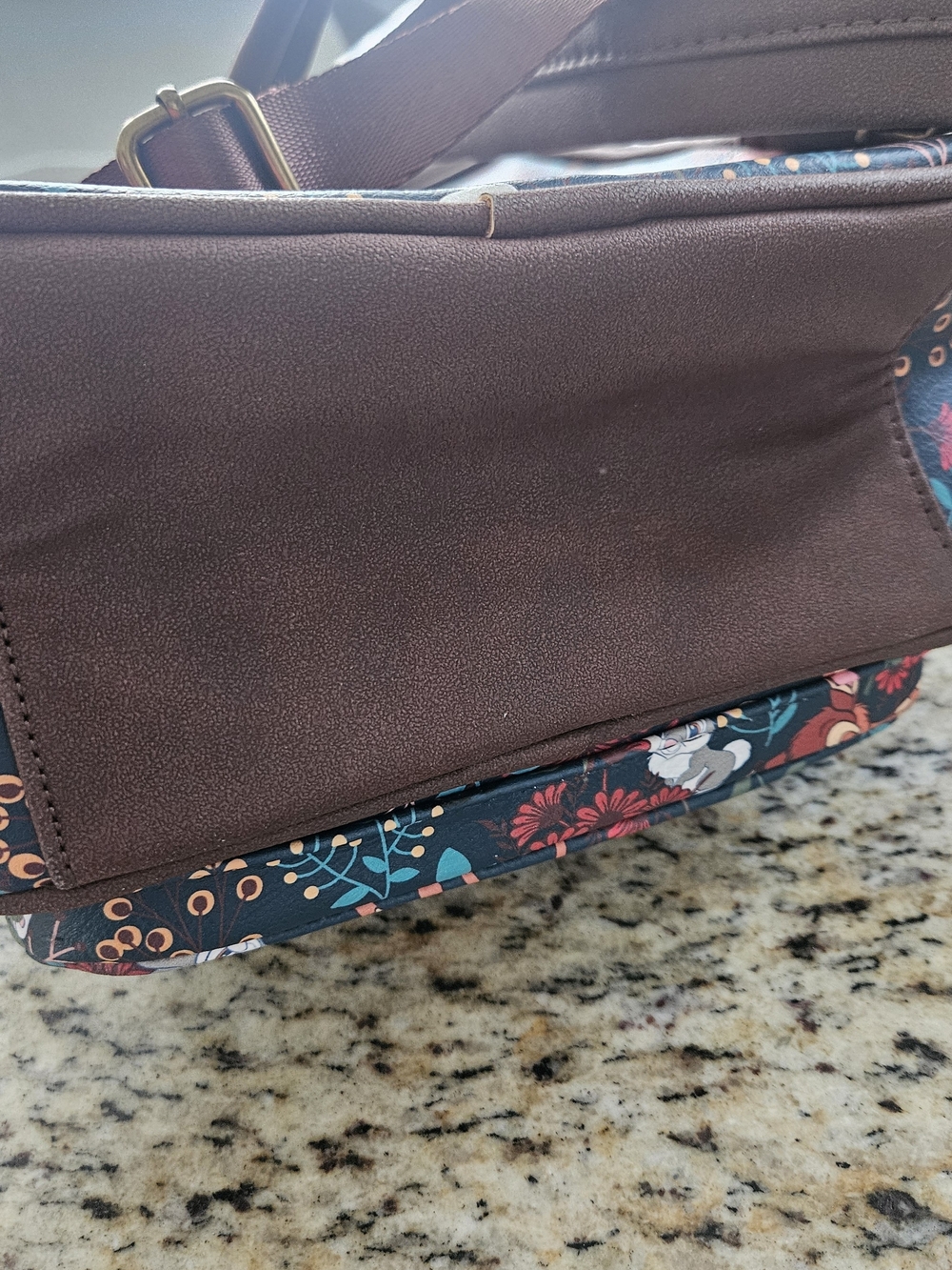 Loungefly Brown Bambi Floral Mini Backpack - Picture 7 of 9